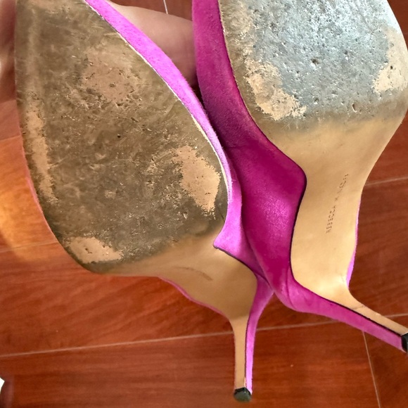 Used Fuchsia Rebecca Minkoff Mules with Box - Picture 11 of 11